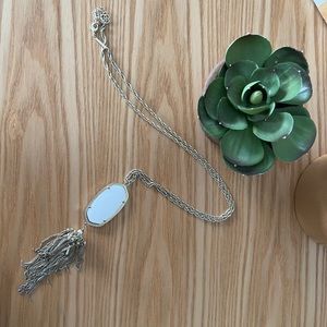 Kendra Scott Rayne Necklace, gold and white
